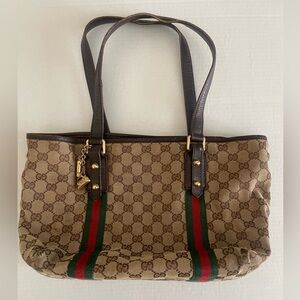 Gucci sherry line gg tote with charms